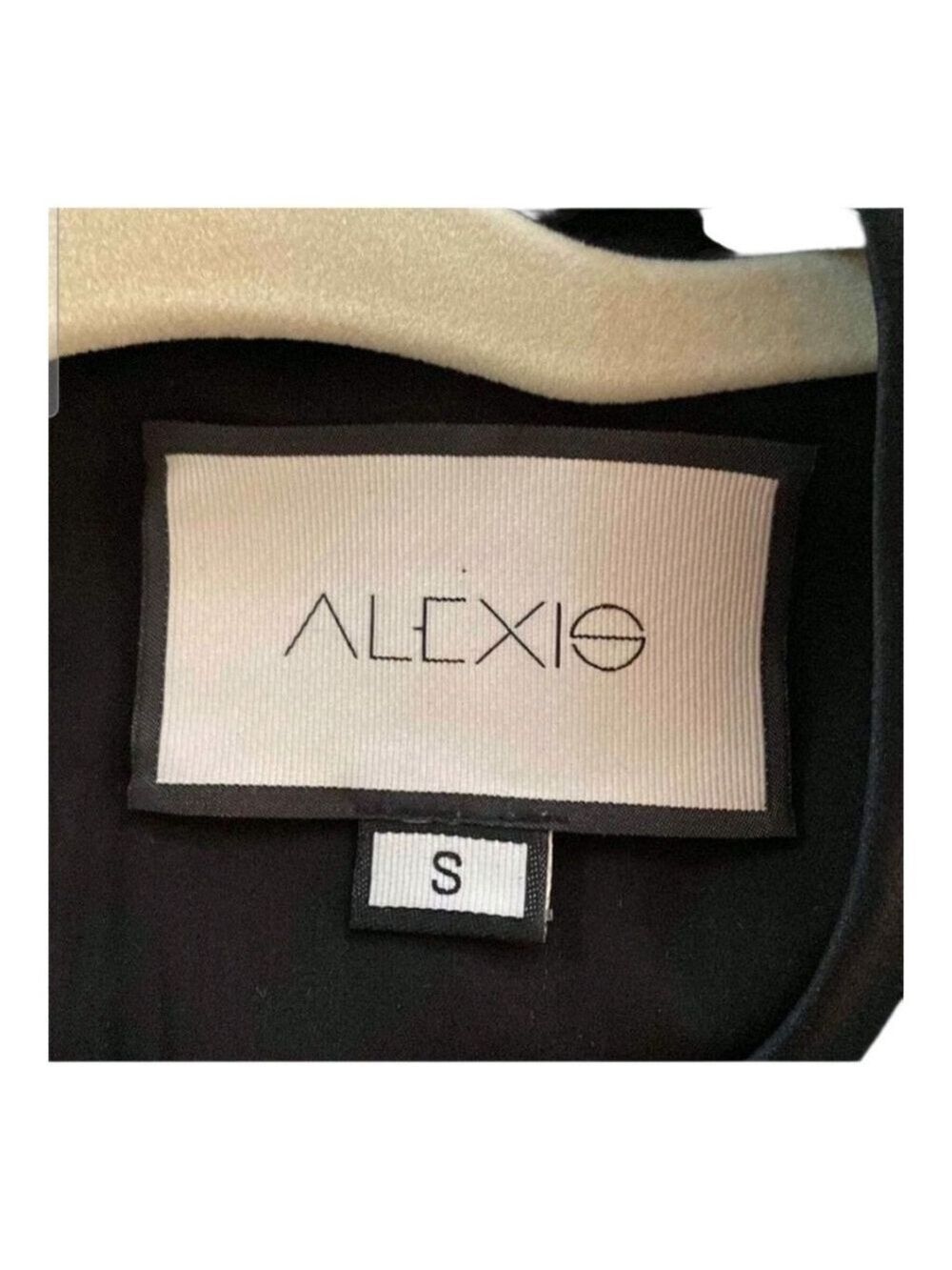 Alexis Dress Size S Blue & Black Lace Cutout Midi - Picture 5 of 5